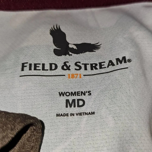 NWT Field & Stream Womens Realtree Camouflage Camo 1/2 Zip Tech Pullover Medium - Picture 4 of 5